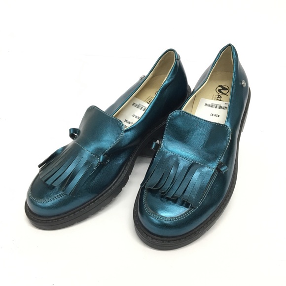 Naturino Shoes - Naturino Blue Metallic Loafer Size 35 Naturino Shoes - Naturino Blue Metallic Loafer Size 35